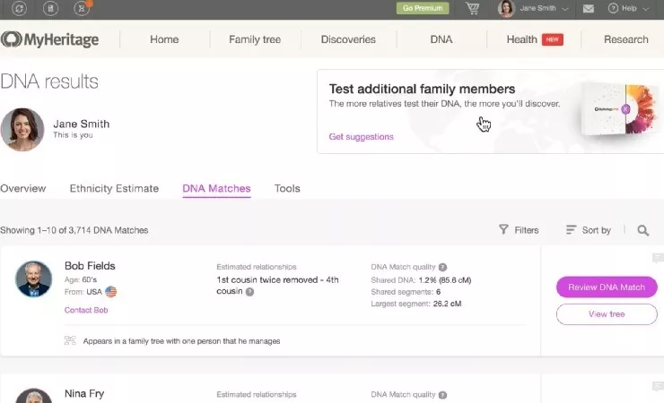 Kit De Test ADN MyHeritage - Neuf Scellé - Origines Et Généalogie + Conseils Inclus